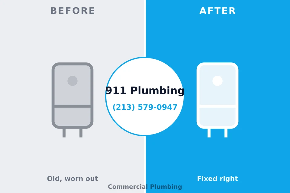 Before and after: plumbing repair Seagoville, TX